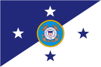 Vector clipart: U.S. Coast Guard, Commandant Flag