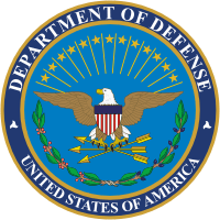 Департамент обороны США, печать - векторное изображение