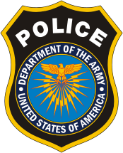 Vector clipart: U.S. Department of the Army Police, emblem (badge)