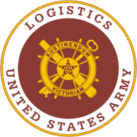 Вооруженные силы США, нарукавный знак офицеров по логистике - векторное изображение