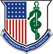 U.S. Army Medical Corps, regimental insignia (1986) - vector image