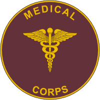 U.S. Army Medical Corps, branch plaque - vector image