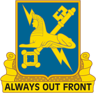 Вооруженные силы США, полковой знак частей военной разведки - векторное изображение
