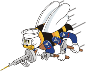 Vector clipart: U.S. Naval Construction Force (CBs, SeaBees), logo