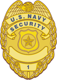 U.S. Navy Security, officer badge