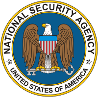 Агентство Национальной Безопасности США (АНБ), печать - векторное изображение