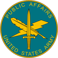 U.S. Army Public Affairs, branch plaque