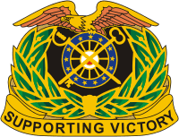 Vektor Cliparts: US-Heer Quartermasterkorps, Regimentsabzeichen