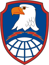 Вооруженные силы США, нарукавный знак (нашивка) Командования Армии по космической и ракетной обороне