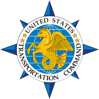 Векторный клипарт: Вооруженные силы США, эмблема транспортного командования ВС США