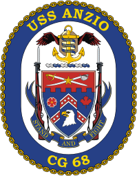 U.S. Navy USS Anzio (CG 68), cruiser emblem (crest)