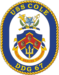 U.S. Navy USS Cole (DDG 67), destroyer emblem (crest)