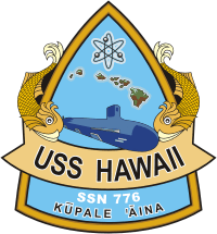 U.S. Navy USS Hawaii (SSN-776), submarine emblem