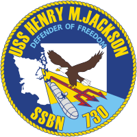 U.S. Navy USS Henry M. Jackson (SSBN-730), submarine emblem