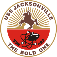 Vector clipart: U.S. Navy USS Jacksonville (SSN-699), submarine emblem