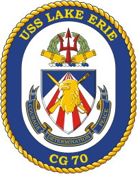 U.S. Navy USS Lake Erie (CG 70), cruiser emblem (crest)