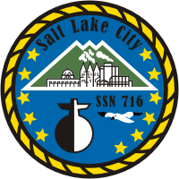 U.S. Navy USS Salt Lake City (SSN-716), submarine emblem