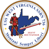 U.S. Navy USS West Virginia (SSBN-736), submarine emblem