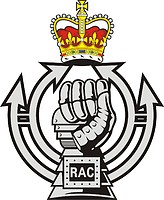 Vector clipart: British Royal Armoured Corps (RAC), badge