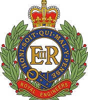 British Corps of Royal Engineers (RE), badge