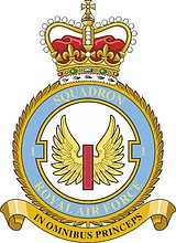 British RAF 1st Squadron, emblem - vector image