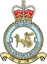 Vector clipart: British 1st Squadron RAF Regiment, badge