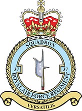 British 37ер Squadron RAF Regiment, badge