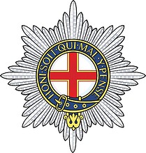 Британский Колдстримский гвардейский полк, эмблема - векторное изображение