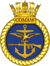 British Royal Navy Commodore Amphibious Warfare (COMAW), emblem (crest)