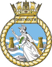 Britannia Royal Naval College (BRNC, Dartmouth), emblem - vector image