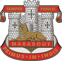 British Army Devonshire and Dorset Regiment, badge - vector image