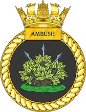 Britische Kriegsmarine HMS Ambush (S120), Emblem