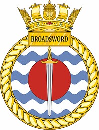 ВМС Великобритании, эмблема корабля Броудсворд