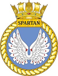 ВМС Великобритании, эмблема корабля Спартан
