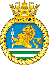 ВМС Великобритании, эмблема подводной лодки Вангард (S28)