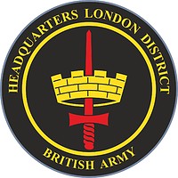 British Army Headquarters London District (LONDIST), emblem (badge) - vector image