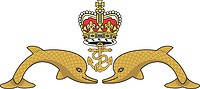 British Royal Navy Submarine Service, badge - vector image