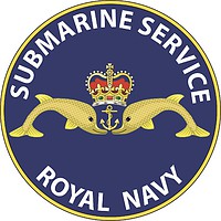 Vector clipart: British Royal Navy Submarine Service, emblem
