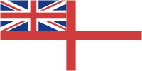 United Kingdom, White (Naval) Ensign - vector image