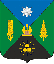 Vector clipart: Zmeinogorsk rayon (Altai krai), coat of arms (2012)