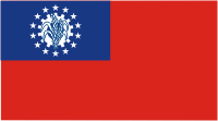 Myanmar, former flag - vector image