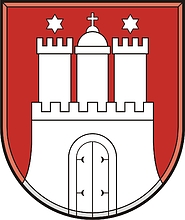 Hamburg, small coat of arms (#2) - vector image