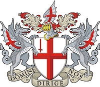 London (United Kingdom), large coat of arms (#2) - vector image