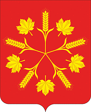 Oktyabrsky (Kurganinsky rayon, Krasnodar krai), coat of arms - vector image