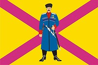 Среднечелбасское (Краснодарский край), флаг (вариант 2) - векторное изображение