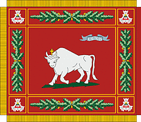 Lithuanian 2nd Territorial Unit Darius and Girėnas Military District, banner - vector image