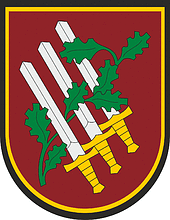 Vilnius garrison officer club (ramove), emblem - vector image