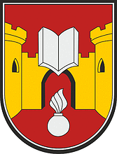 Lithuanian Military Engineer School, emblem - vector image