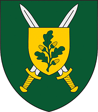 Векторный клипарт: Учебный центр сухопутных сил ВС Литвы имени Юозаса Лукшы, эмблема