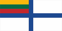 Военно-морские силы Литвы, флаг - векторное изображение